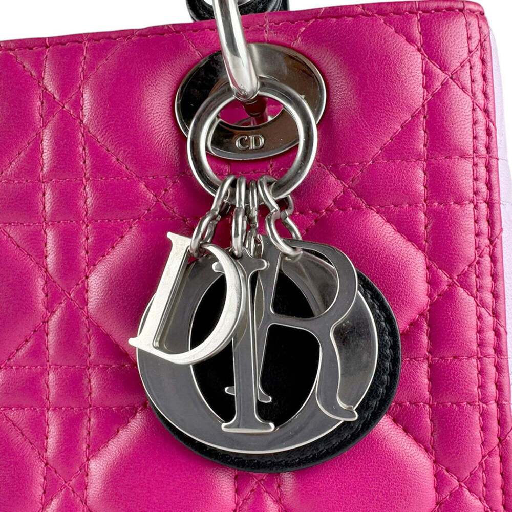 CHRISTIAN DIOR Black Lambskin Leather Shoulder Bag - Picture 11 of 13